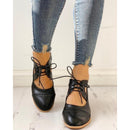 Linda – Trendy blokhælsko med udskæring og rund snude