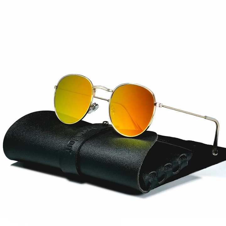 VisionMark - Moderne solbriller med rundt stel og UV400 beskyttelsesdesign