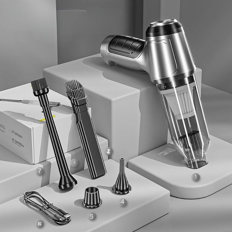 CleanPro – Håndholdt Bilstøvsuger med Multi-Tilbehørssæt