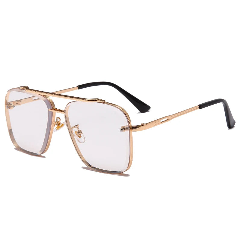 ViewTrail – Firkantede solbriller med aviator inspireret og gradient linsedesign