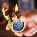 ClearIgnite – Transparent flintlighter med trykknap og synlig tankdesign