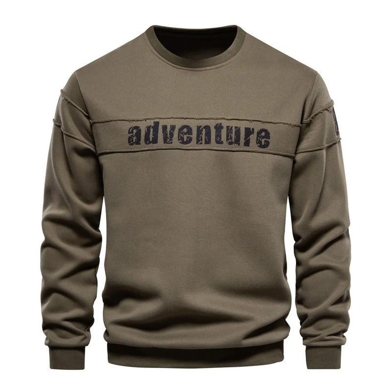 Stetson - Langærmet sweatshirt med rund hals og behagelig pasform