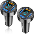 VoltEdge – Digital biloplader med spændingsvisning og USB porte til flere enheder