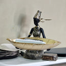 DeskMate - Kunstnerisk skulpturnøgleholder med unikt design og kompakt base