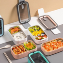 LunchMate – Kompakt Madkasse med To Lag og Sikker Lukning