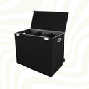 EasySort – 3 rums vasketøjskurv med foldbart design og låg