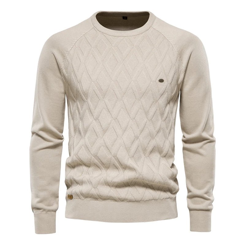 Luca – Sweater med rund hals med tekstureret design og lange ærmer