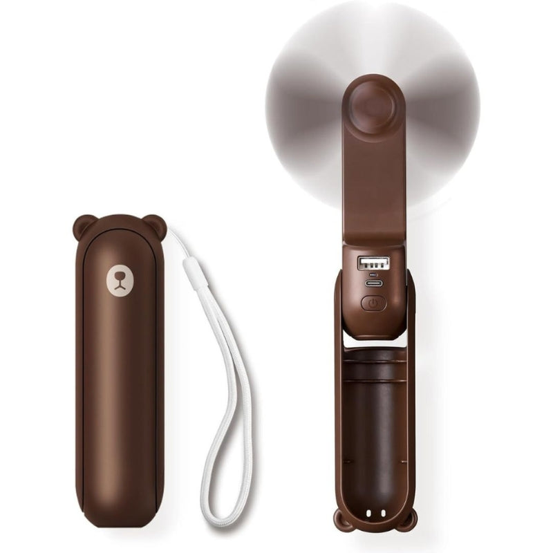 ChillVault - USB genopladelig mini blæser med lommelygte og powerbank