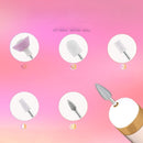 NailMuse - 5 i 1 elektrisk neglelakeringsmaskine med indbygget lys og udskiftelige hoveder