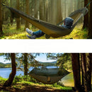 CampNest – Dobbelt hængekøje med myggenet og hurtigudløser