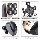 SkullGlide – Vandtæt 5 i 1 elektrisk kraniebarbermaskine med flydende blade