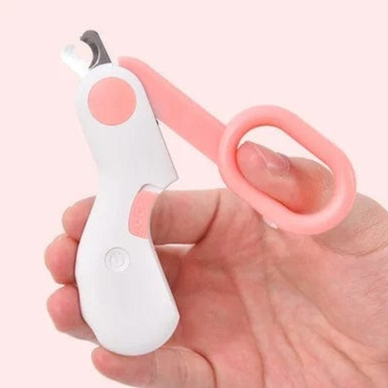 PawGlow – Ergonomisk kloklipper til katte med LED lys til præcis trimning