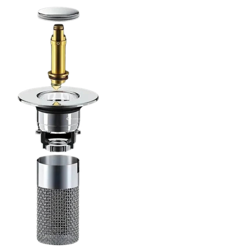 ClearFlow - 2-i-1 Afløbsprop med Hår- og Skraldefanger