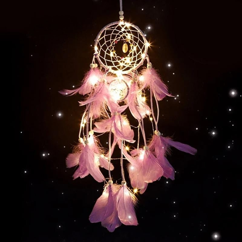 LumeDrøm – Dekorativ Drømmefanger med Blødt LED-Glow