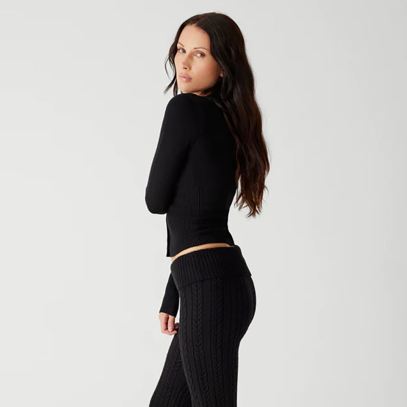 Hannah – Slim fit cardigan med lange ærmer og knaplukning