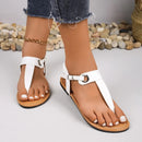 Brianna - Skridsikre sandaler med T rem og justerbar spændelukning