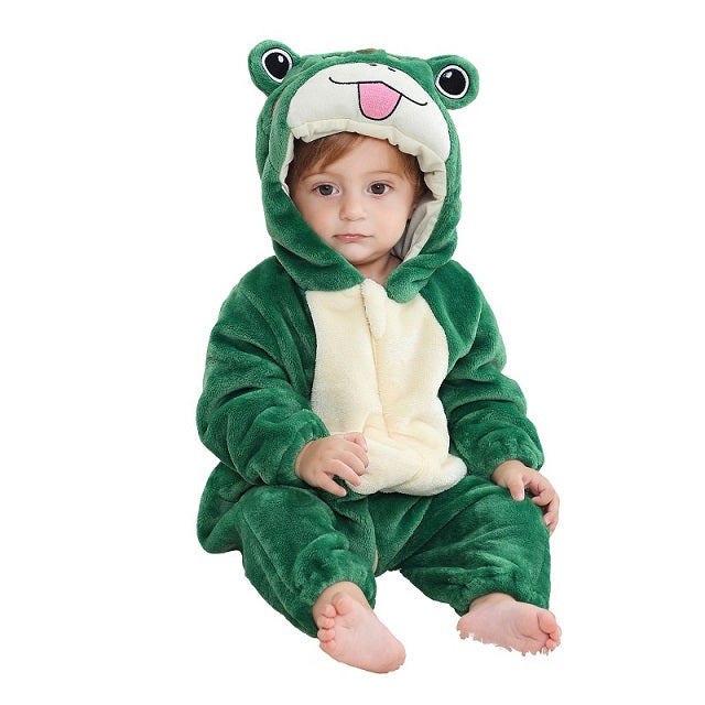 DinoNest – Børne Dinosaurus Onesie Pyjamas med hætte og lynlåslukning