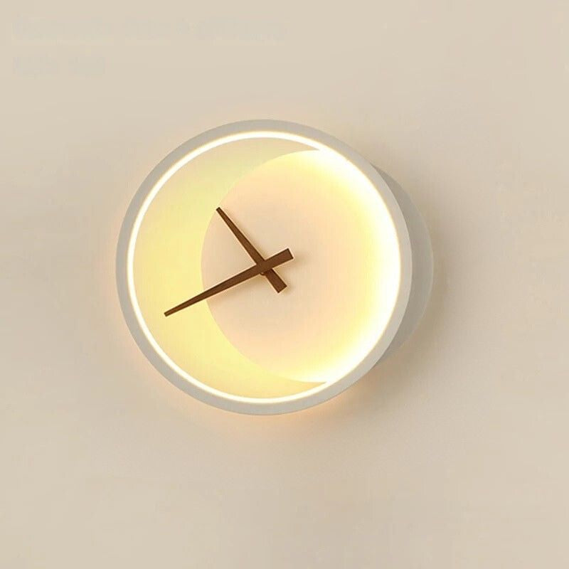 GlowTick – Moderne LED Vægur med Justerbar Bagbelysning