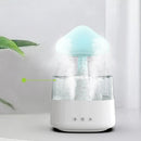CloudMist - Regnsky luftfugter natlampe med justerbar regndråbe og timer