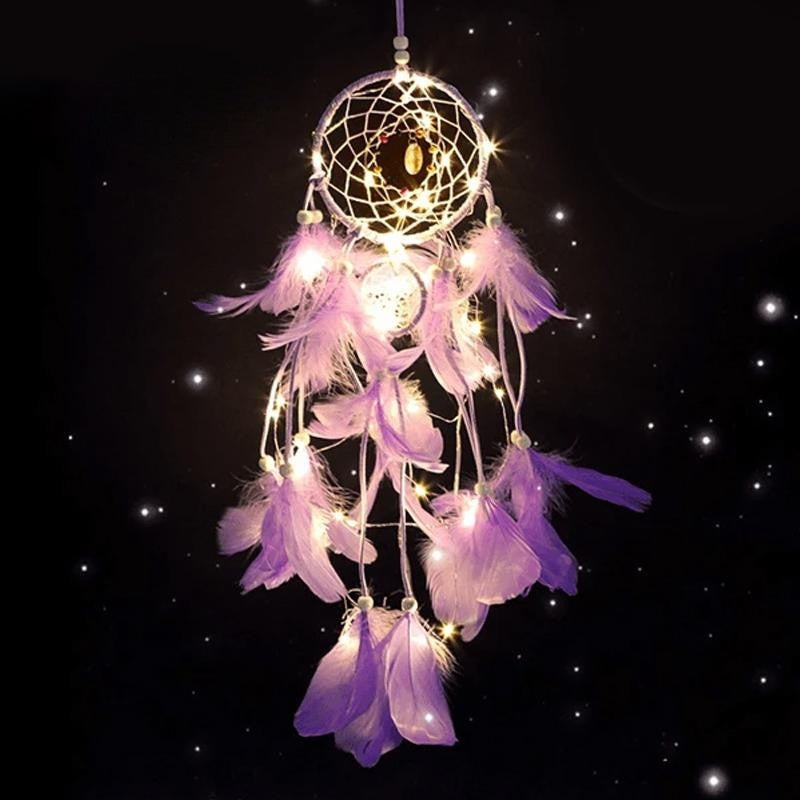 LumeDrøm – Dekorativ Drømmefanger med Blødt LED-Glow