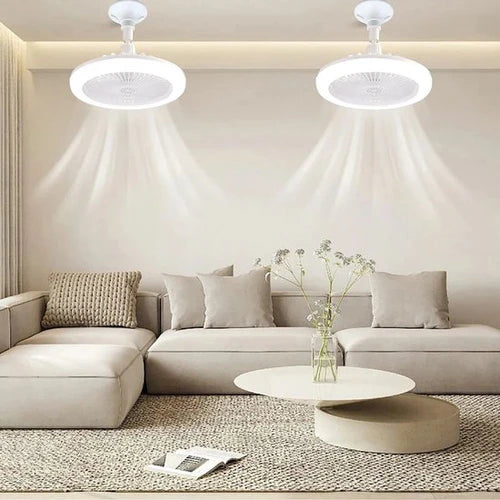 BreezeGlow – Smart loftsventilator med LED lys og fjernbetjeningsdesign