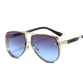 GlowLine - Aviator solbriller med ovale gradientglas og moderne design