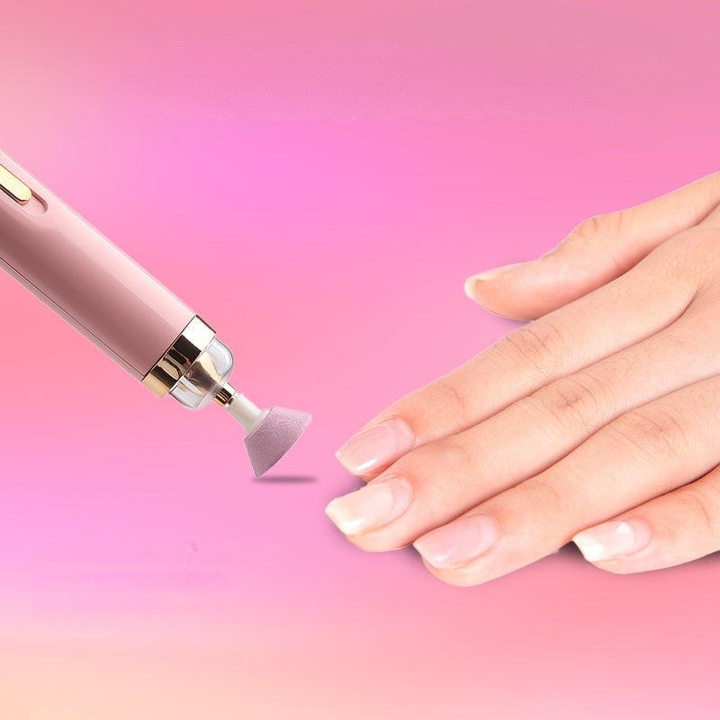 NailMuse - 5 i 1 elektrisk neglelakeringsmaskine med indbygget lys og udskiftelige hoveder