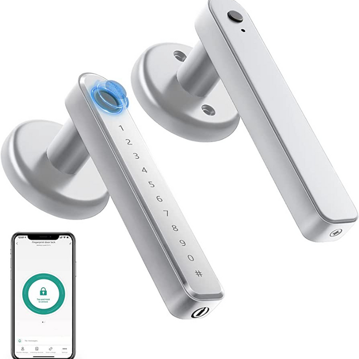 TouchFort – Smart Dørlås Med Fingeraftryk og Moderne Håndtag