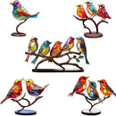 BirdNest - Dekorative farverige siddende fugle til kontor eller boligindretning