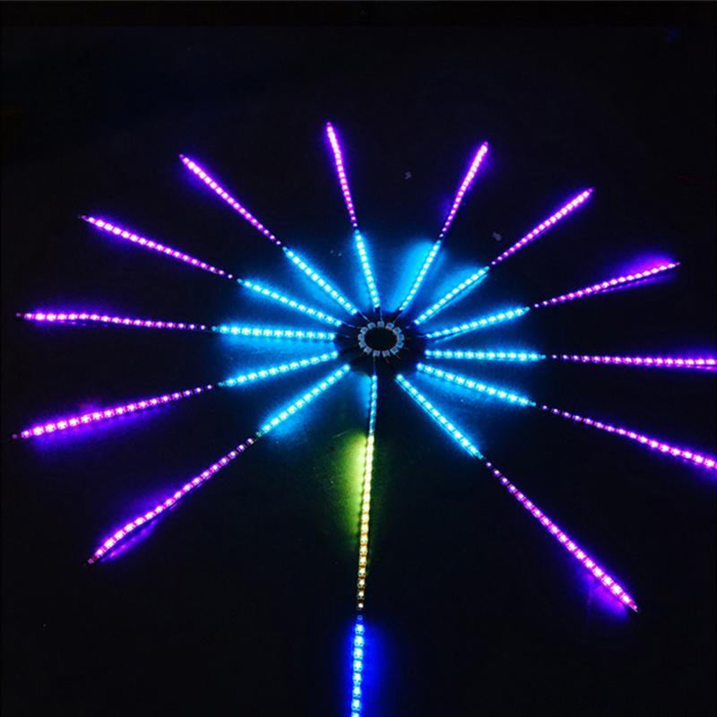 GlowArt - LED væglampe med justerbare farver og fjernbetjening