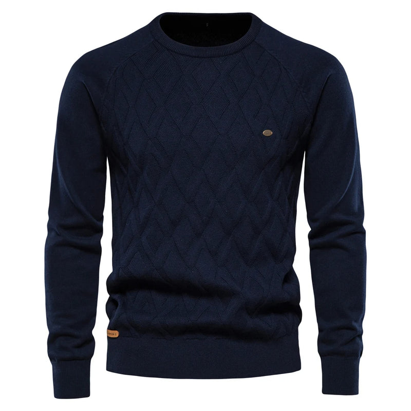 Luca – Sweater med rund hals med tekstureret design og lange ærmer