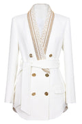 Samantha – Elegant blazer med knaplukning med reverskrave og lange ærmer