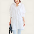 Zariah – Elegant oversized skjorte med lange ærmer og knapper foran