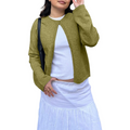 Deborah – Moderne cardigan med lange ærmer og en knaplukning