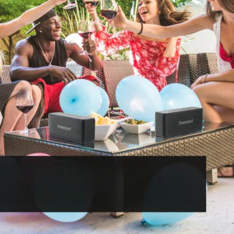 EchoBeat - Bærbar Bluetooth højttaler med touch kontrol og stemmeassistent