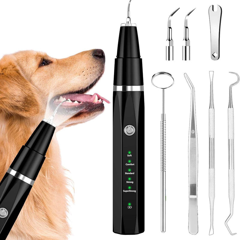 SparkPaws – Ultralyds tandplejesæt til kæledyr med LED spotlight og komplette rengøringsværktøjer