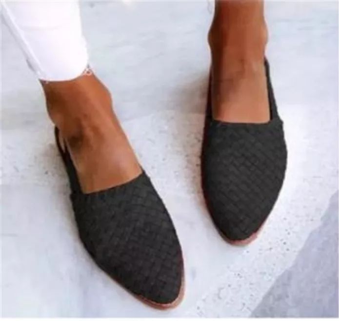 Mira – Trendy Slip-On Slingback sko med struktureret design
