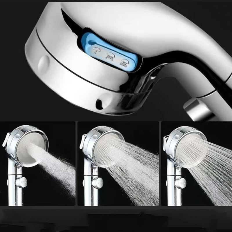 AquaBurst – 3 i 1 brusehoved med roterende design og stopknap