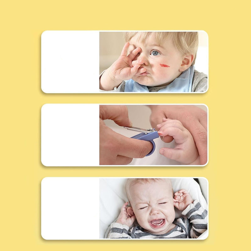 SoftClip - Genopladelig negletrimmer til babyer med 6 i 1 sikkert plejesæt