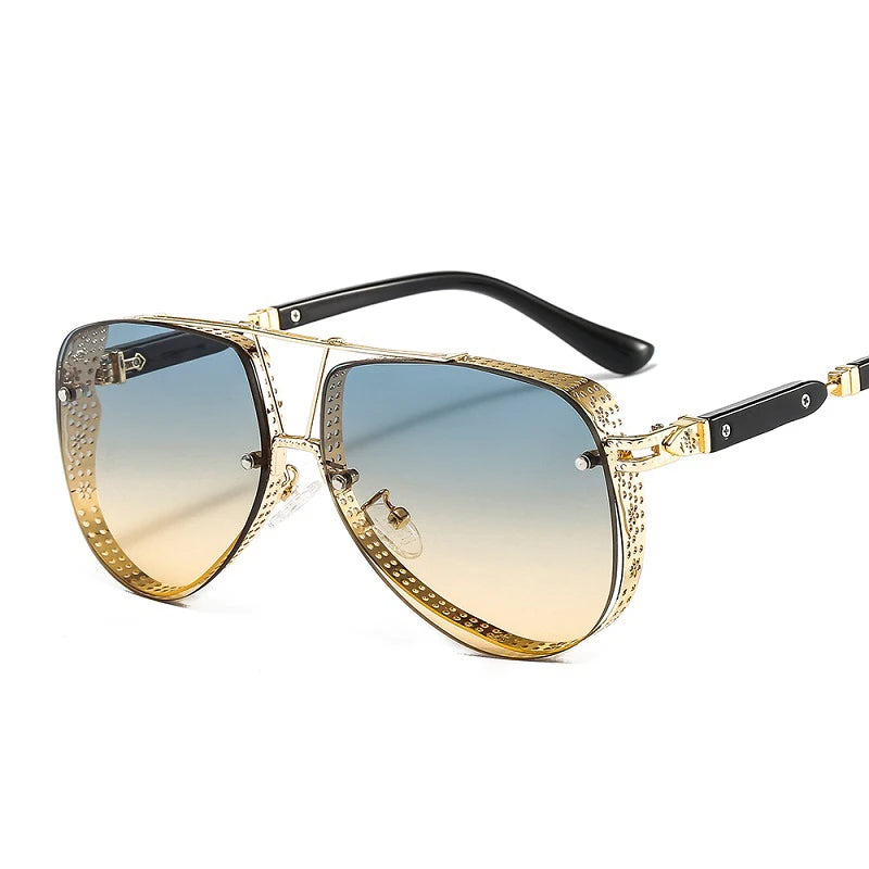 GlowLine - Aviator solbriller med ovale gradientglas og moderne design