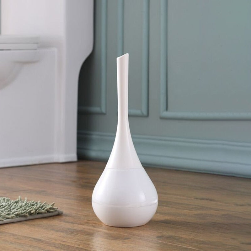 FreshLoom – Moderne stænksikker toiletbørste med kompakt holder
