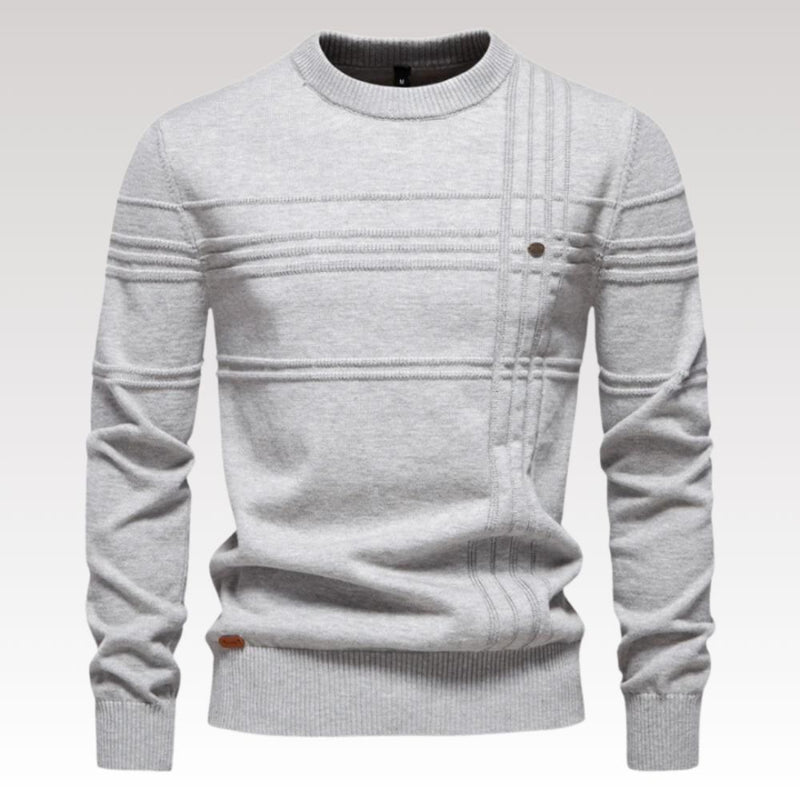 Robby - Elegante slank sweater med lange ærmer og rund halsudskæring