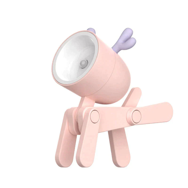 LightPals - Mini foldbar skrivebordslampe i hunde og hjorteform