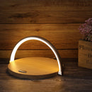 GlowVerge - Multifunktionel bordlampe med trådløs oplader og telefonholder