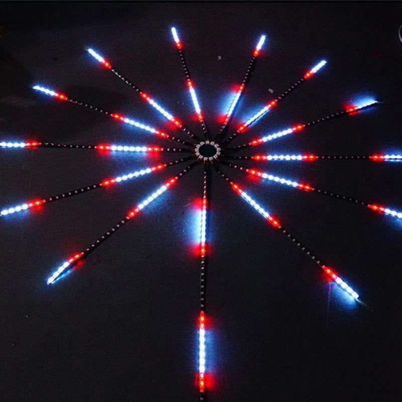 GlowArt - LED væglampe med justerbare farver og fjernbetjening