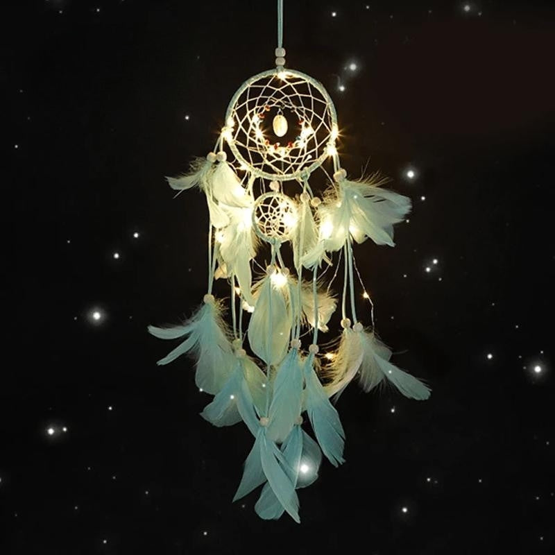 LumeDrøm – Dekorativ Drømmefanger med Blødt LED-Glow