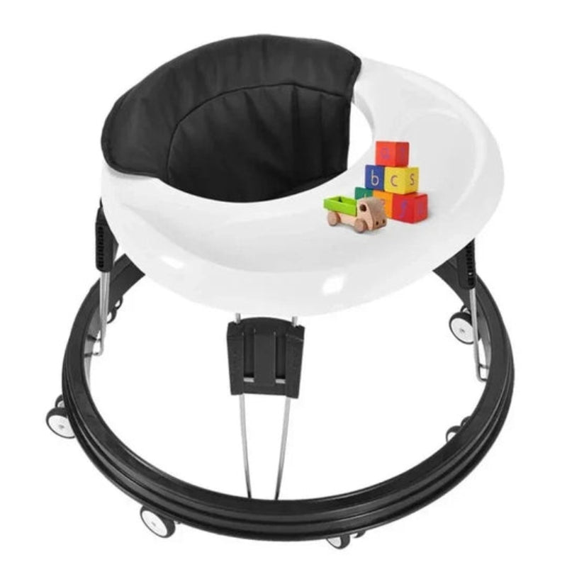 RoundSteps – Multifunktionel baby walker med cirkulær ramme og foldbart design