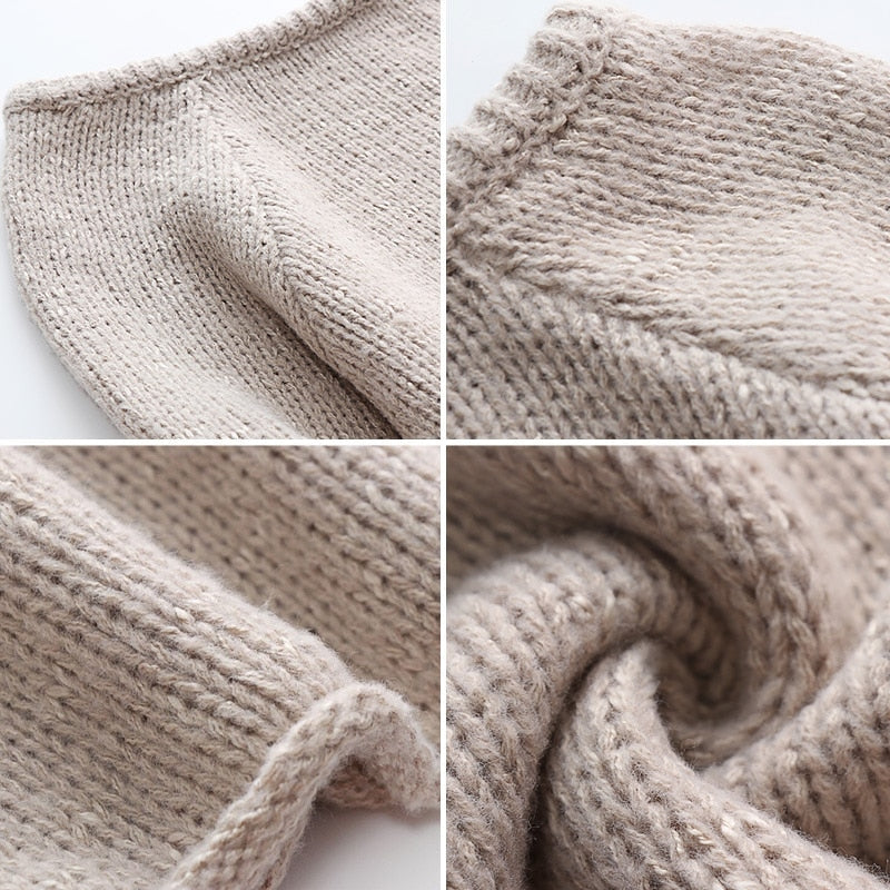 Amanda - Langærmet sweater med rund hals og løs pasform