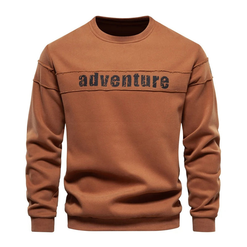 Stetson - Langærmet sweatshirt med rund hals og behagelig pasform