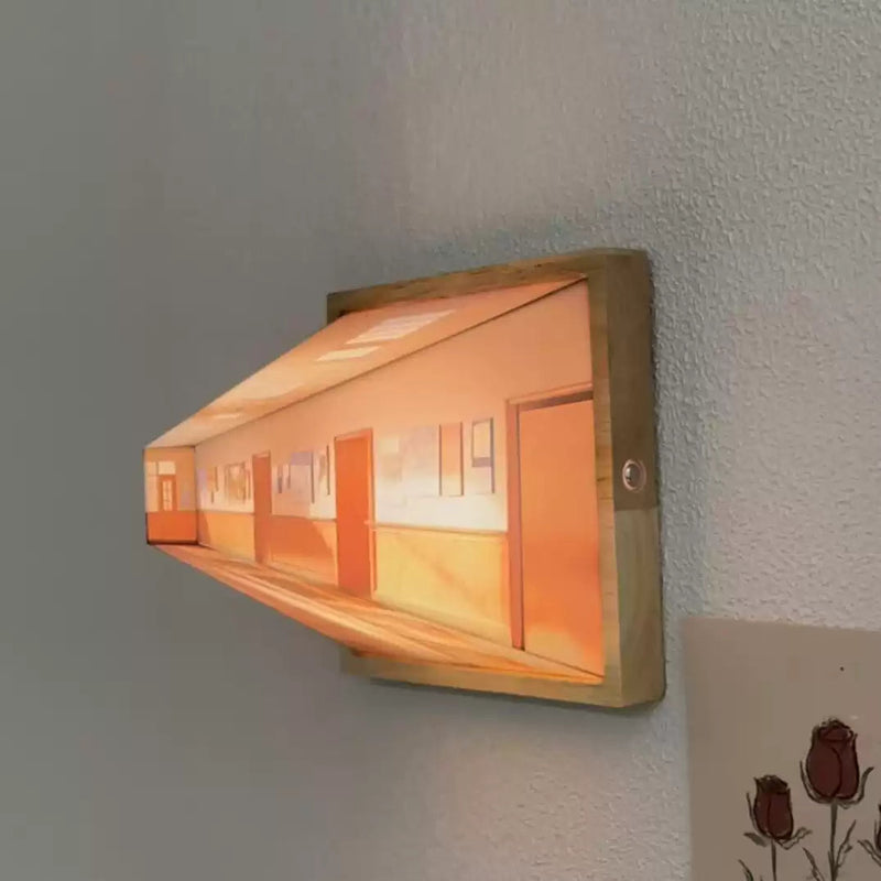 ArtGlow – 3D Optisk Illusion Væglampe med Ambient LED-Skær